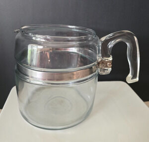 VTG PYREX Flameware Glass Percolator 6 Cup Coffee POT ONLY 7756